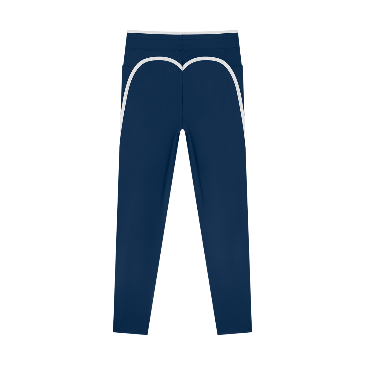 The GFG Heritage Side Stripe Yoga Leggings — White Crown