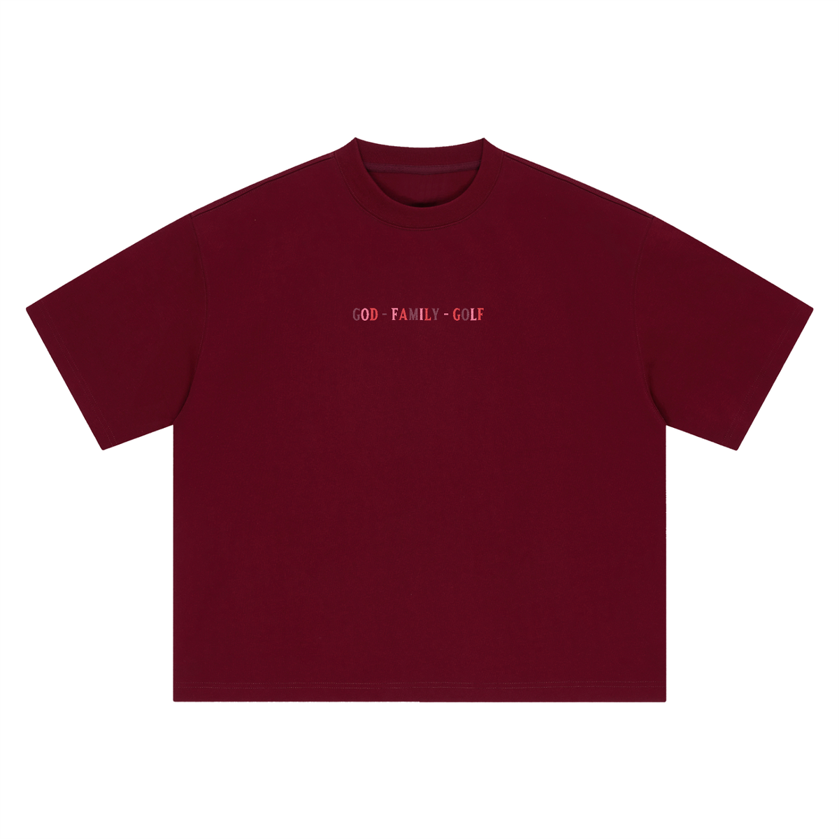 The GFG Heritage Boxy Oversized Tee — God. Family. Golf.