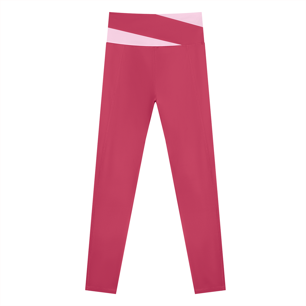 The GFG Heritage Color Block Yoga Leggings — White Crown