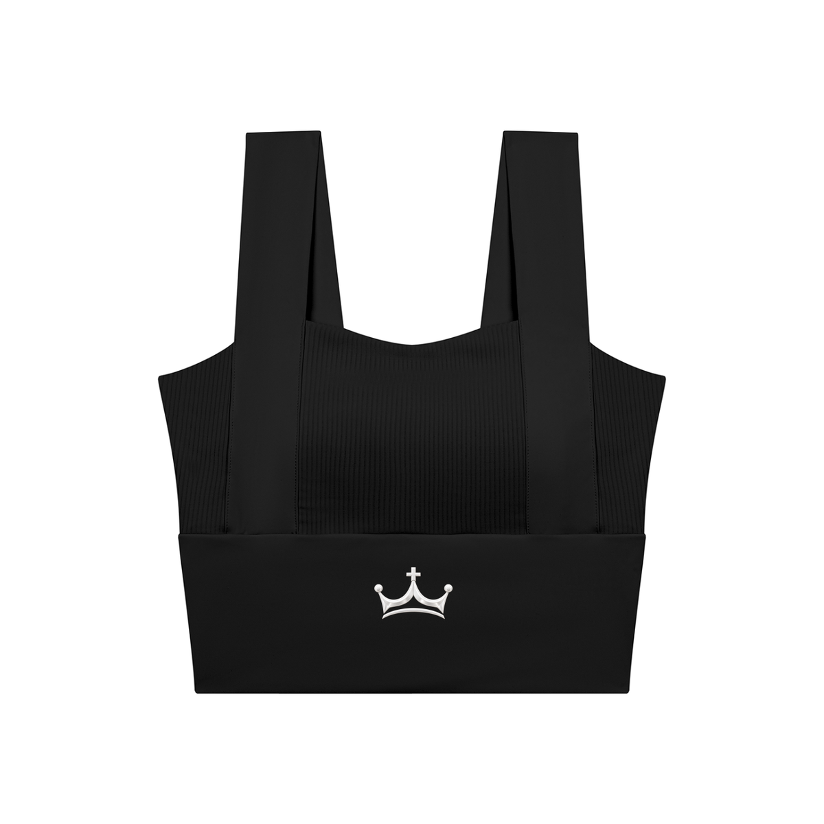 The GFG Heritage Square-Neck Yoga Tank — Silver Crown