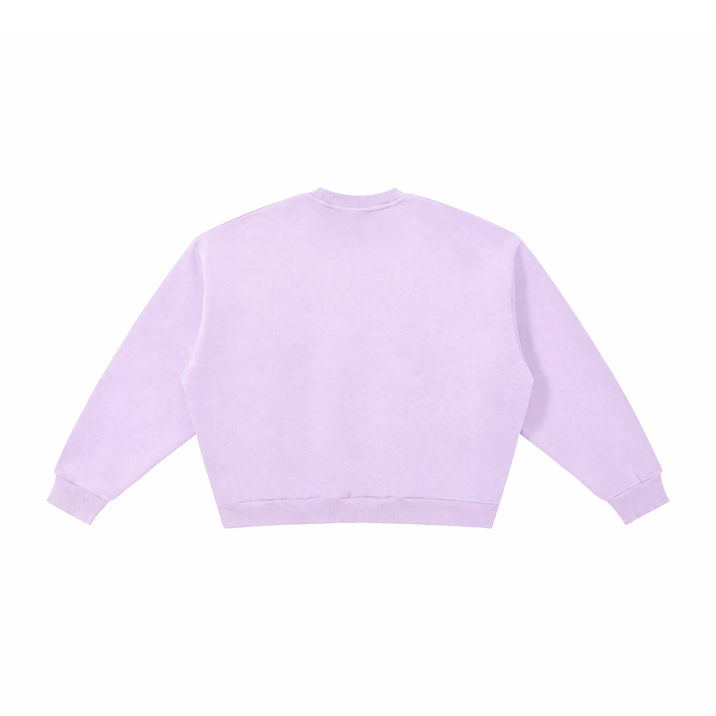 The GFG Heritage Boxy Fleece Crewneck — Tonal Lettering