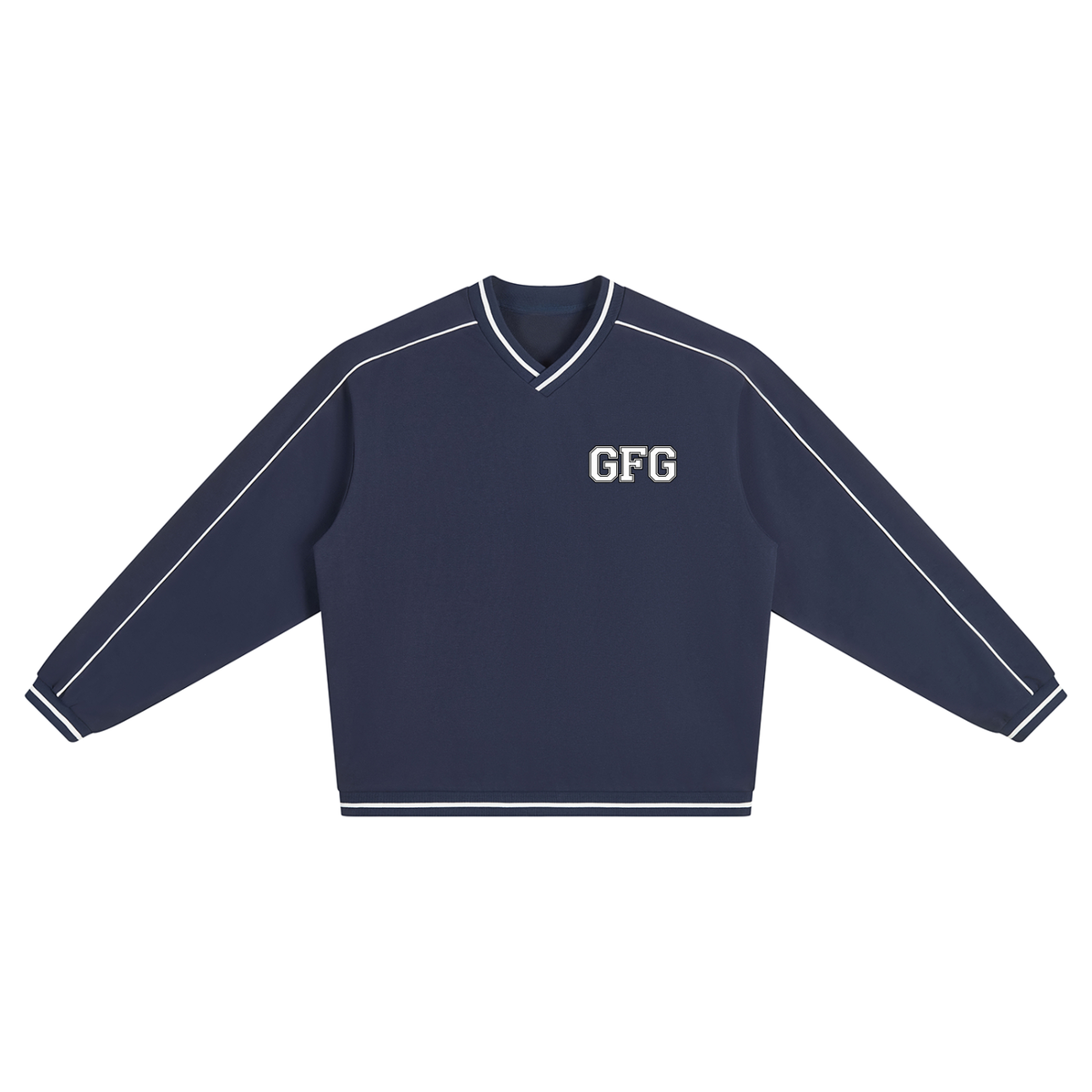 The GFG Heritage Colour Block V-Neck Sweatshirt — Varsity Block