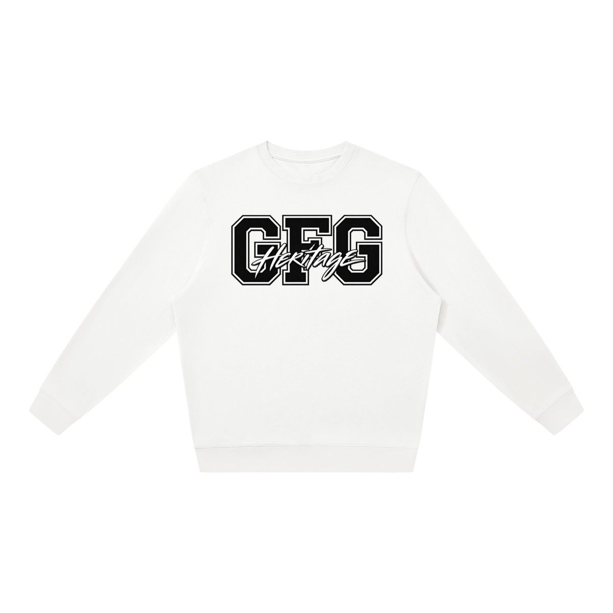The GFG Heritage Oversized Crewneck — Varsity Lettering
