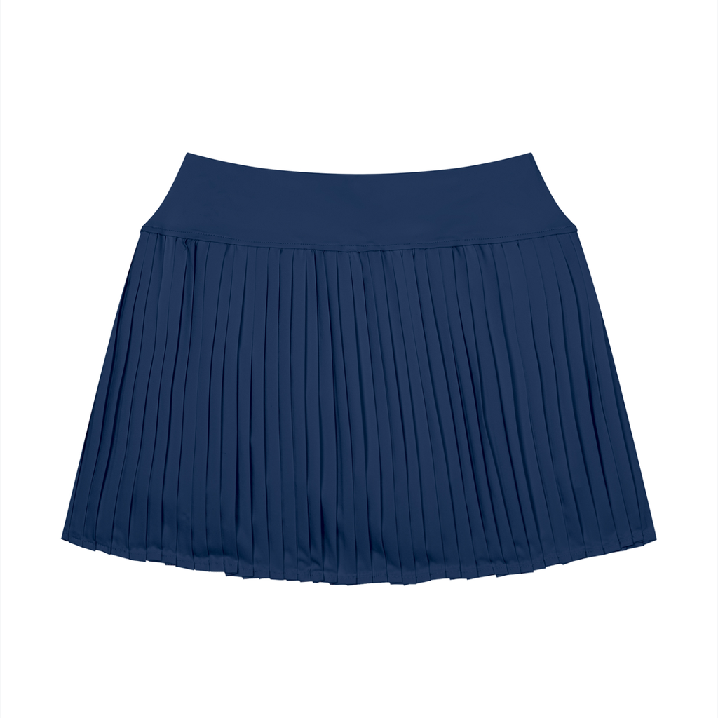 The GFG Heritage Pleated Yoga Skort — White Crown