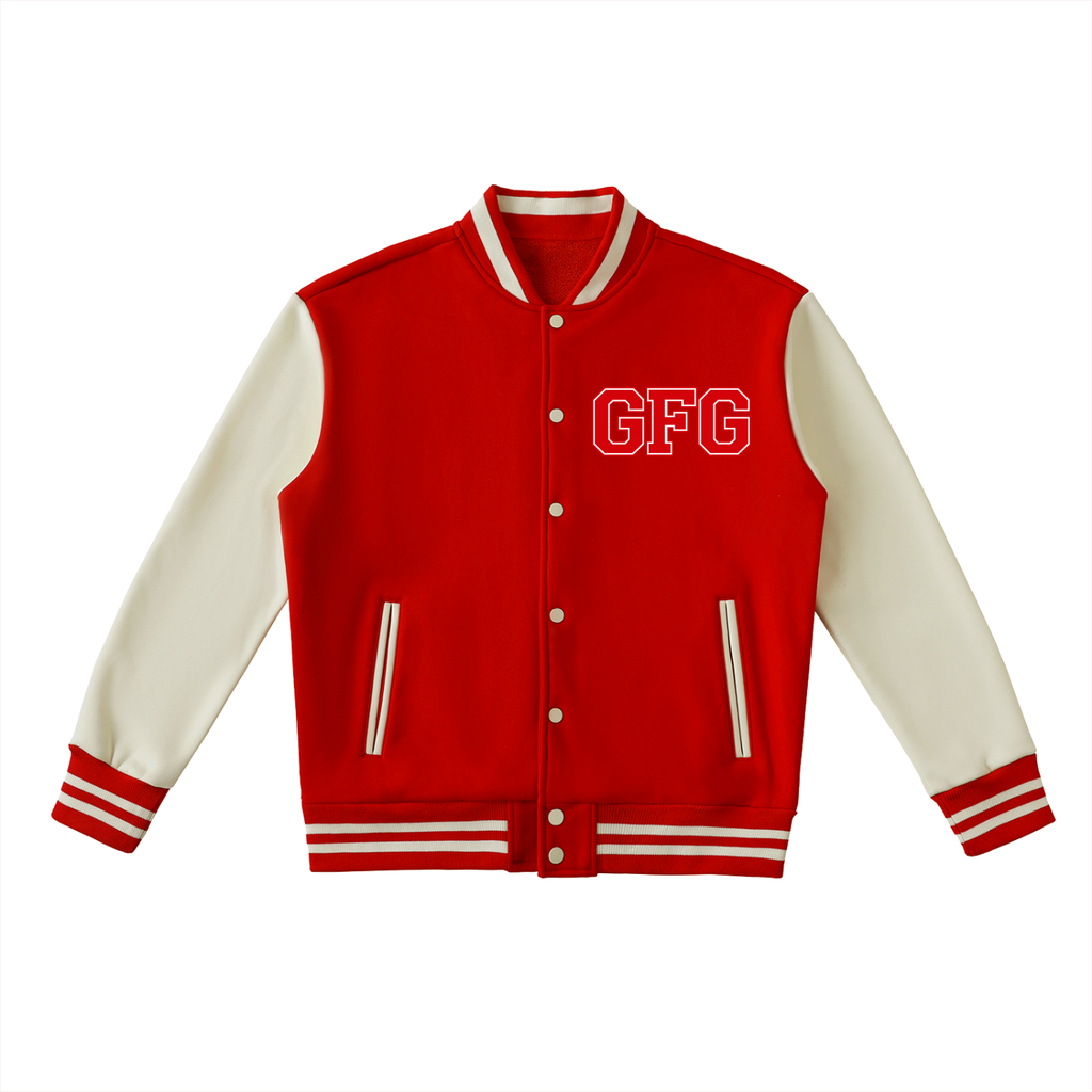 The GFG Heritage Two-Tone Fleeced Varsity Jacket — Varsity Block