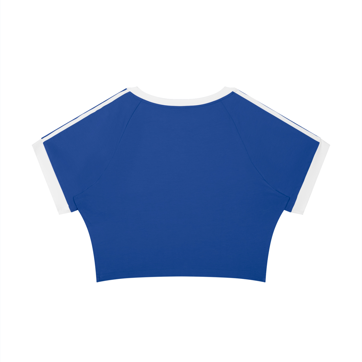 The GFG Heritage Collegiate Crop Tee — White Crown