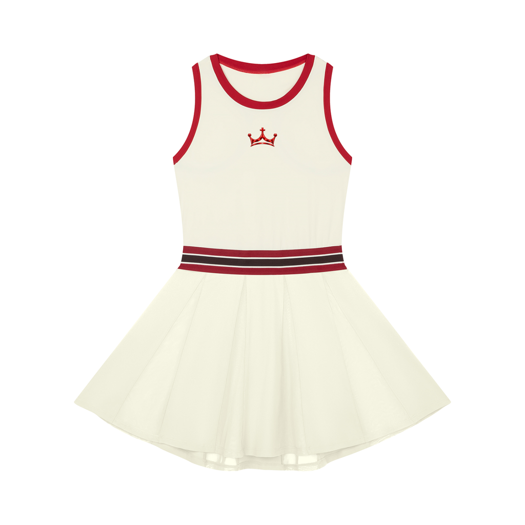 The GFG Heritage Colour Block Dress — Red Crown