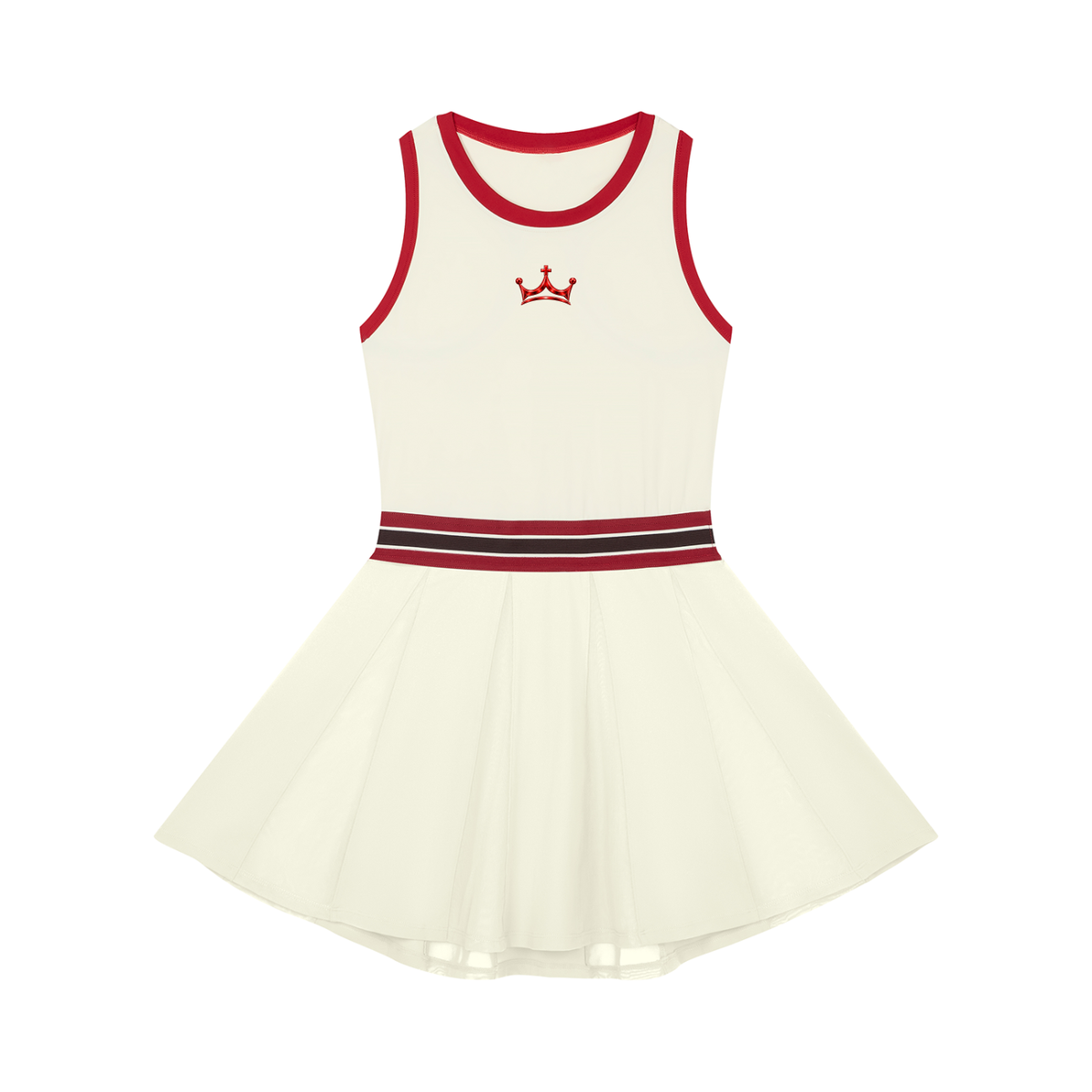 The GFG Heritage Colour Block Dress — Red Crown