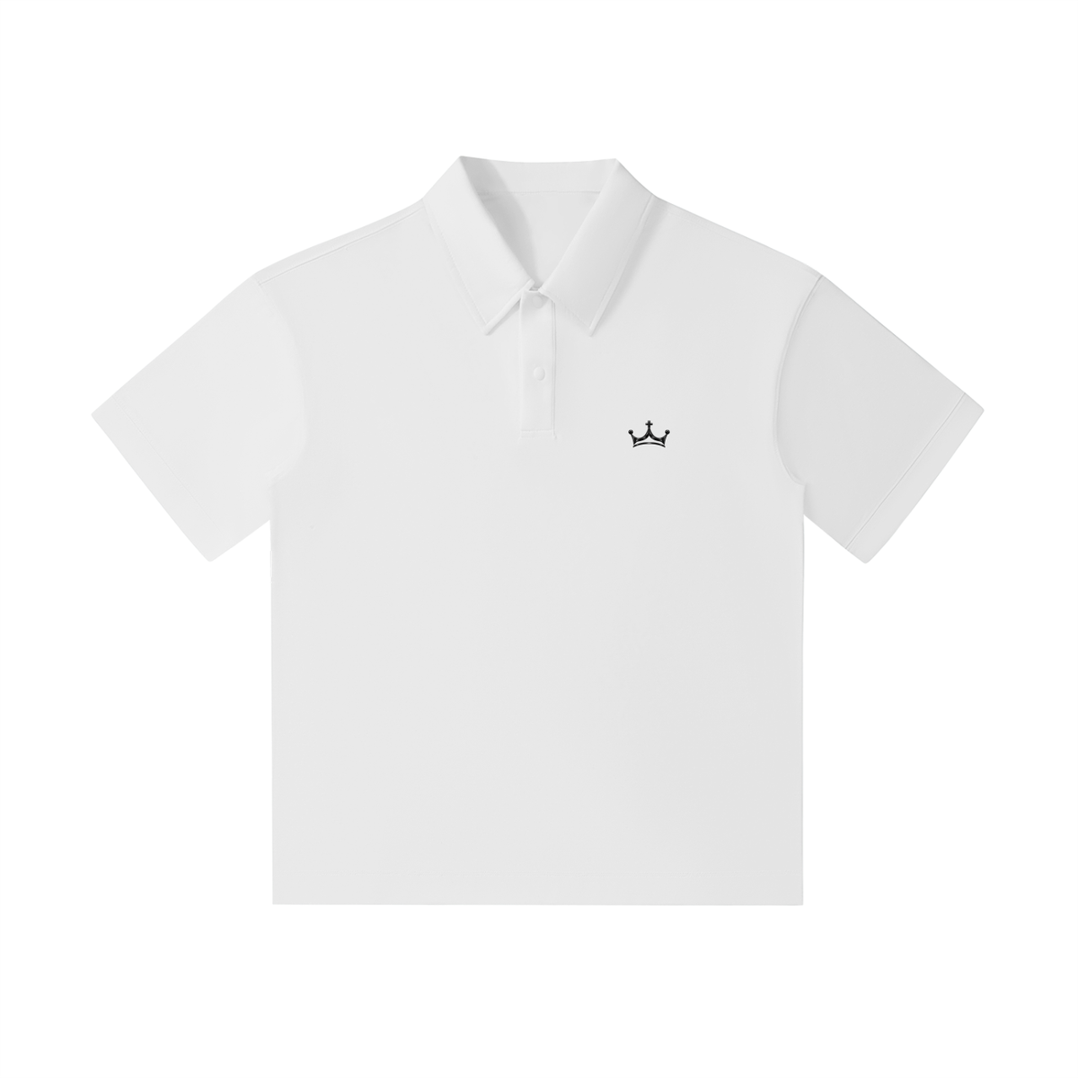The GFG Heritage Drop-Shoulder Polo — Black Crown