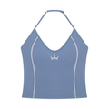 The GFG Heritage Halter Yoga Tank — White Crown