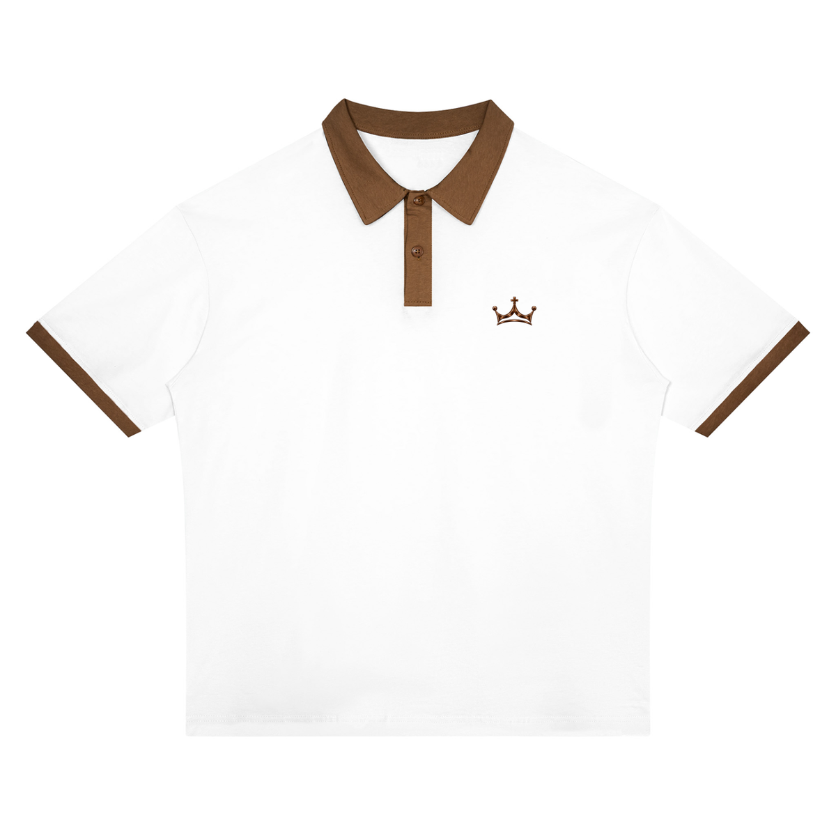 The GFG Heritage Colour Block Polo — Bronze Crown