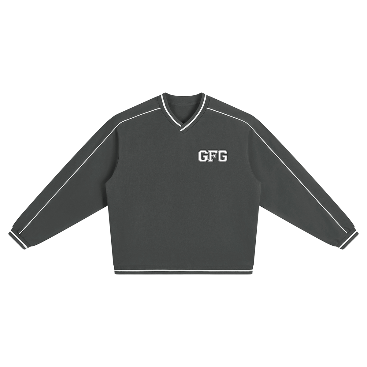 The GFG Heritage Colour Block V-Neck Sweatshirt — Varsity Block