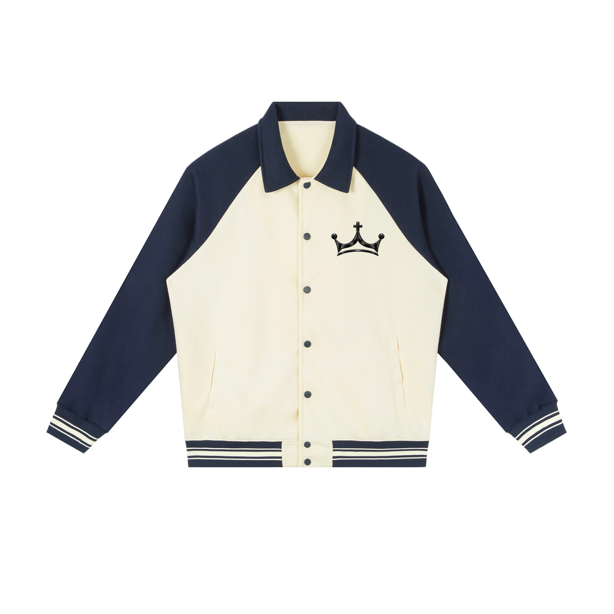The GFG Heritage Collegiate Jacket — Black Crown