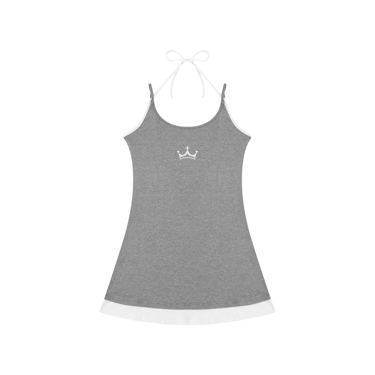 The GFG Heritage Bow-Tie Cami Dress — White Crown
