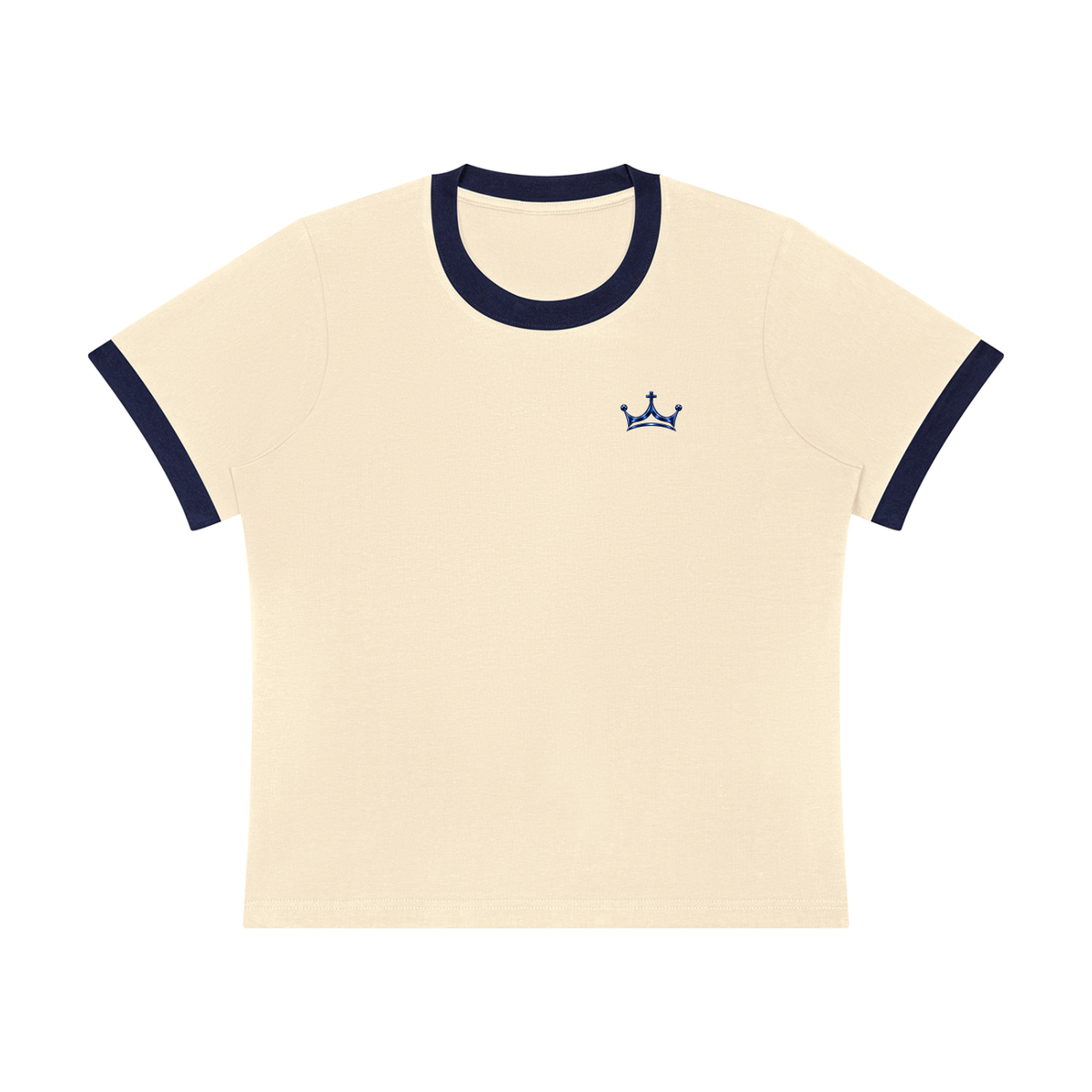 The GFG Heritage Colour Block Ringer Tee — Navy Crown