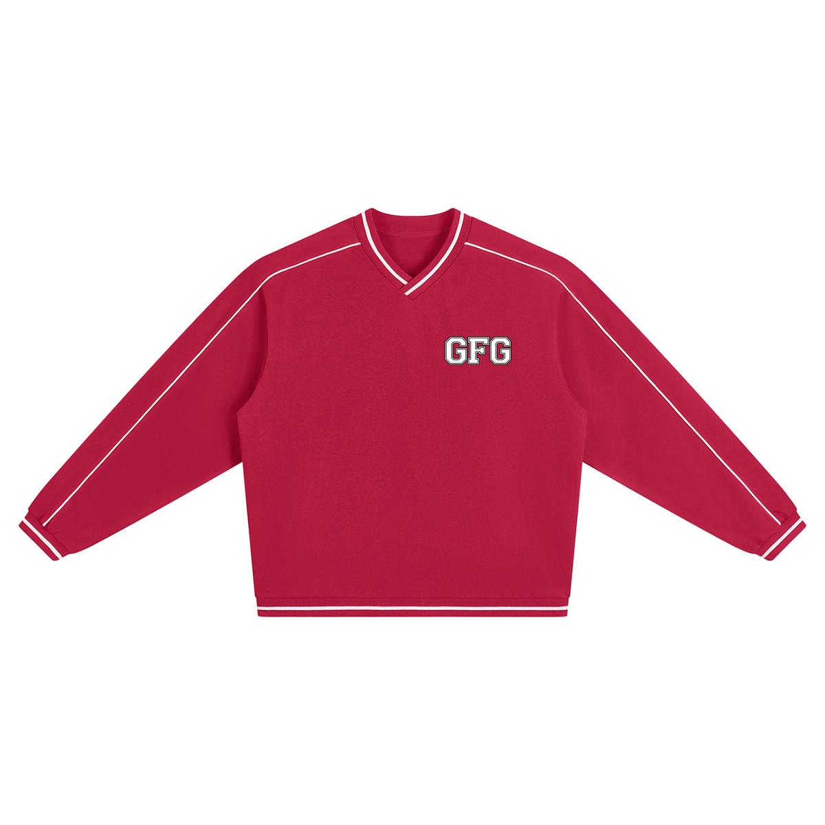 The GFG Heritage Colour Block V-Neck Sweatshirt — Varsity Block