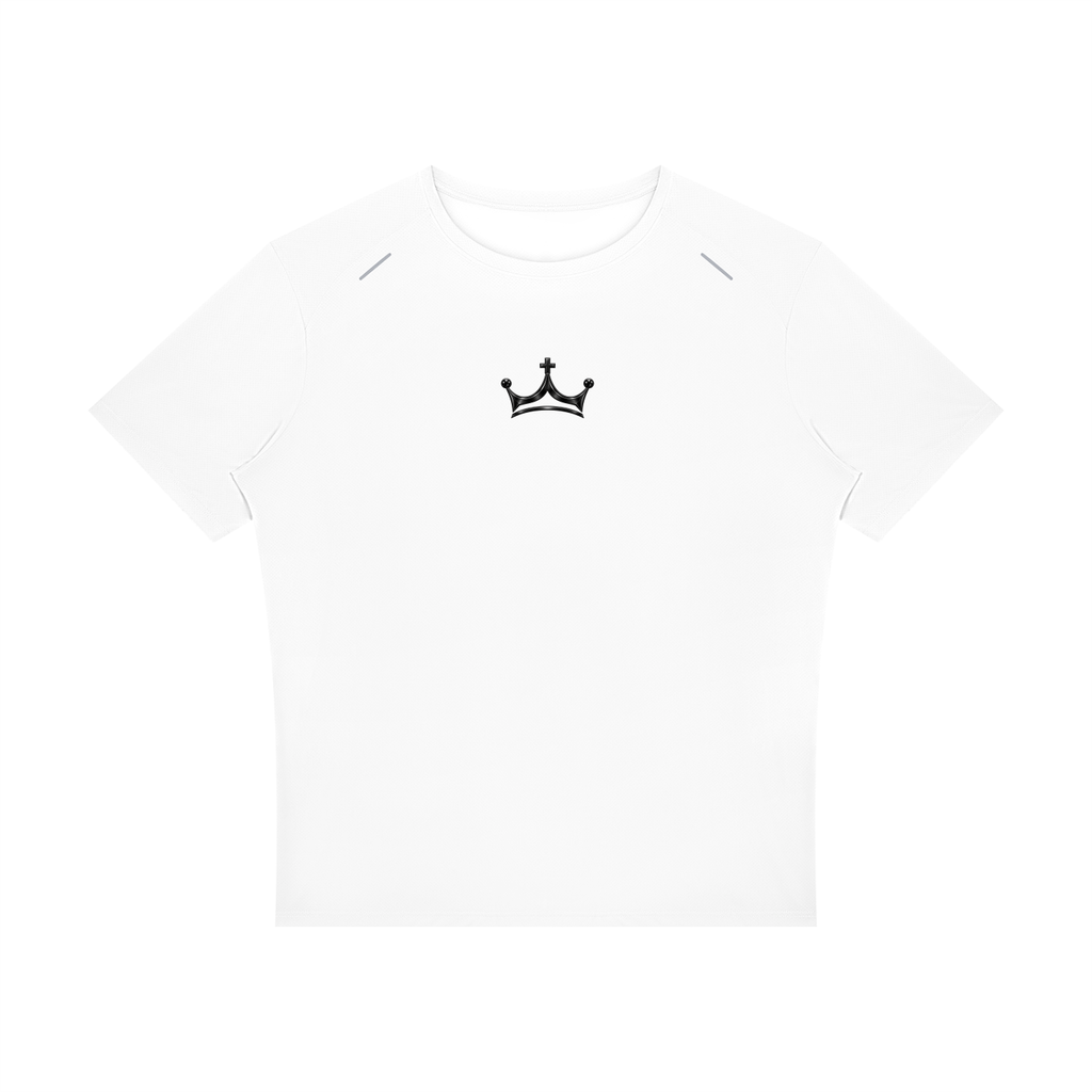 The GFG Heritage Raglan Tee — Black Crown