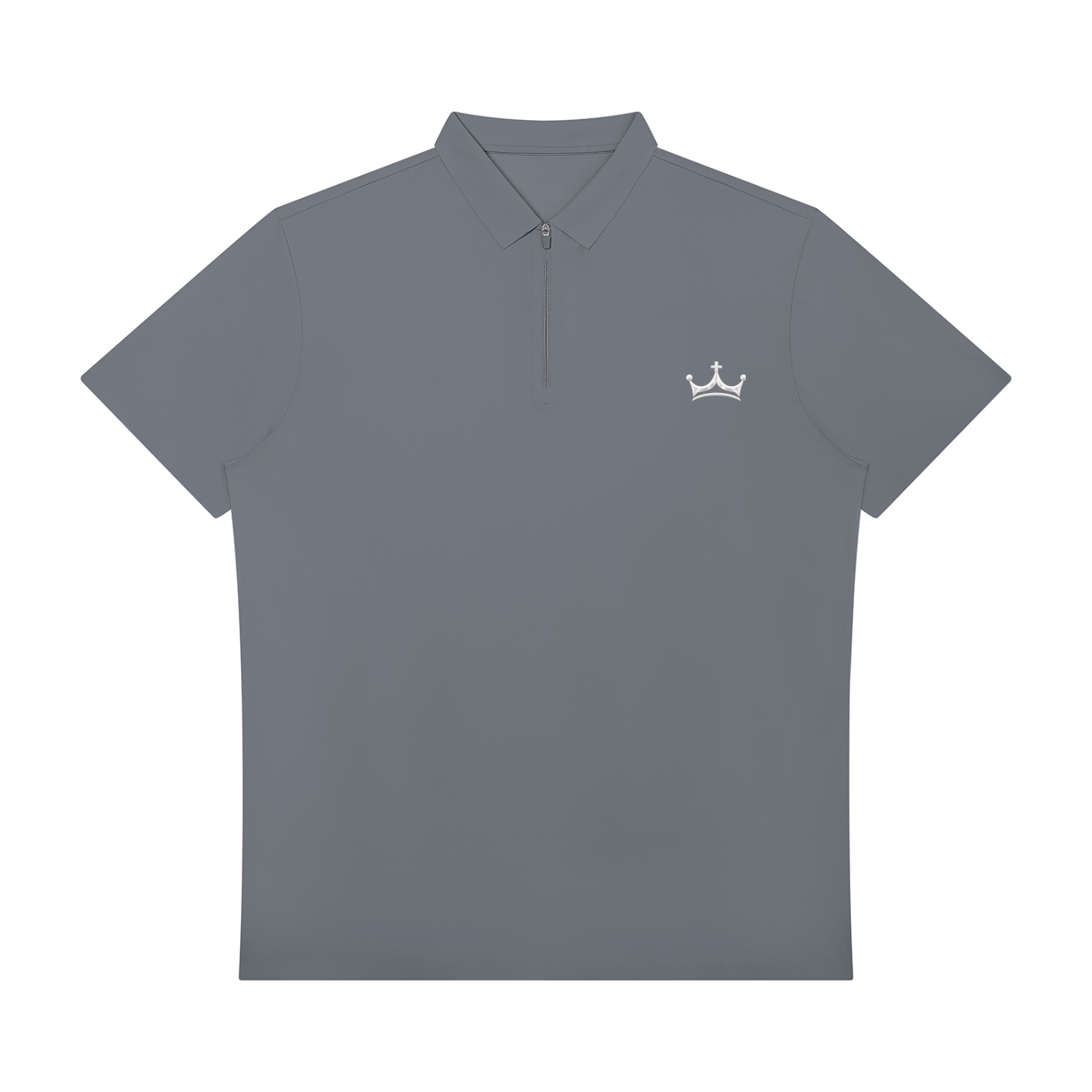 The Onyx Crown Quarter-Zip Polo
