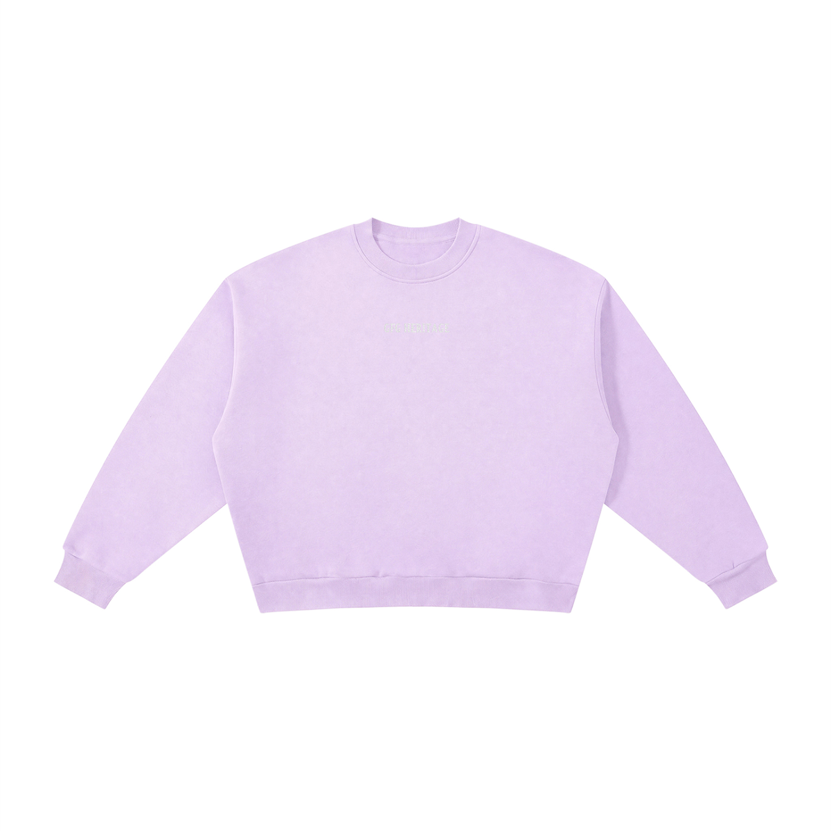 The GFG Heritage Boxy Fleece Crewneck — Tonal Lettering