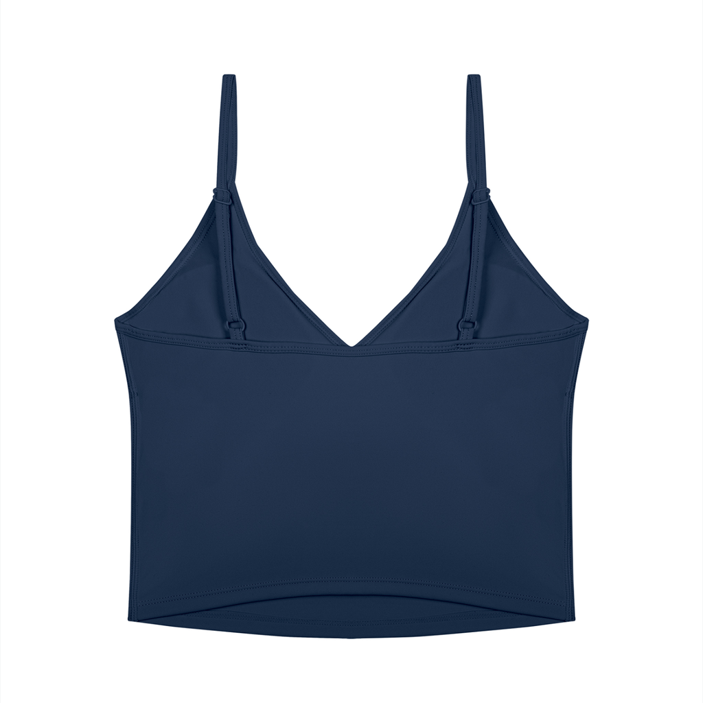 The GFG Heritage V-Neck Yoga Tank — White Crown