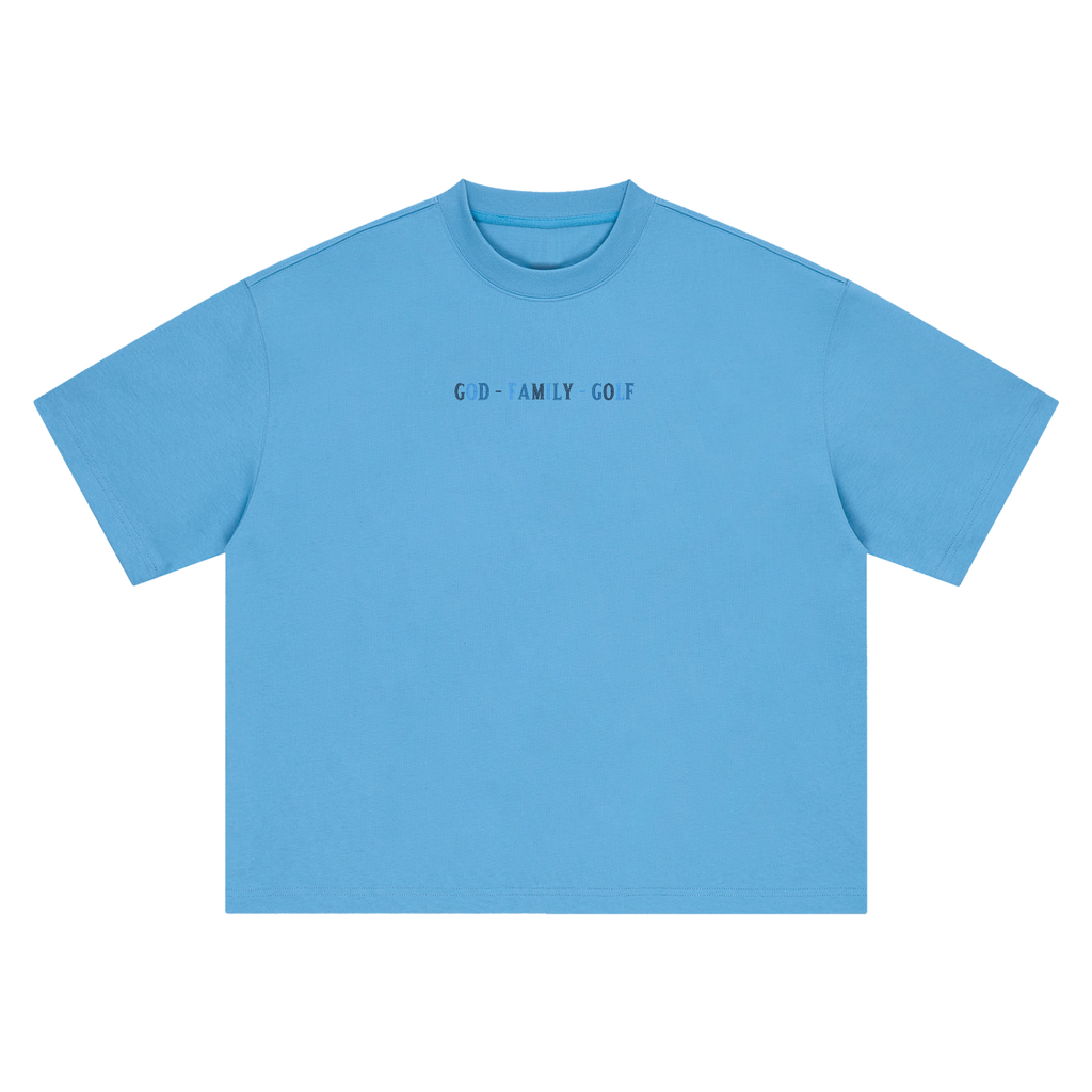 The GFG Heritage Boxy Oversized Tee — God. Family. Golf.