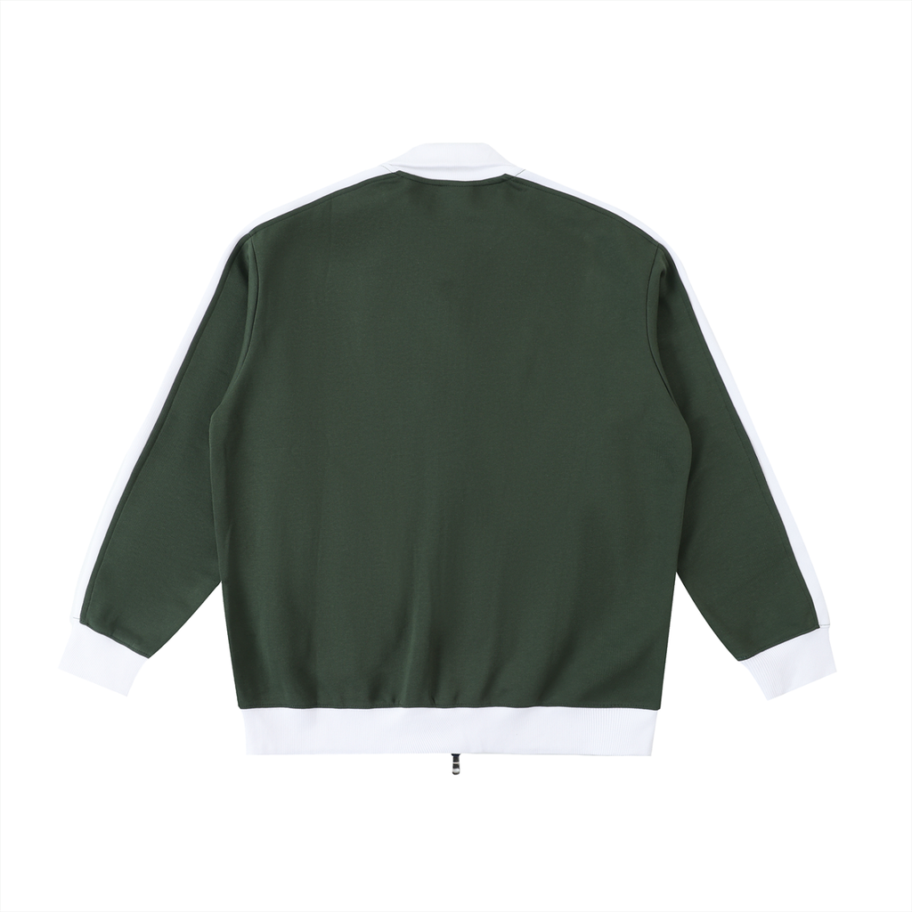 The GFG Heritage Contrast Trim Jacket — Silver Crown