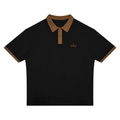 The GFG Heritage Colour Block Polo — Bronze Crown