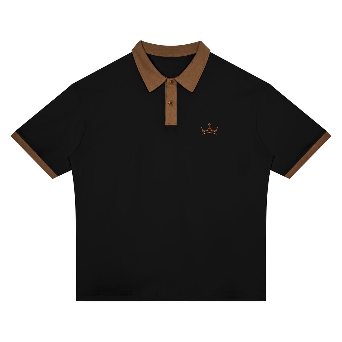 The GFG Heritage Colour Block Polo — Bronze Crown