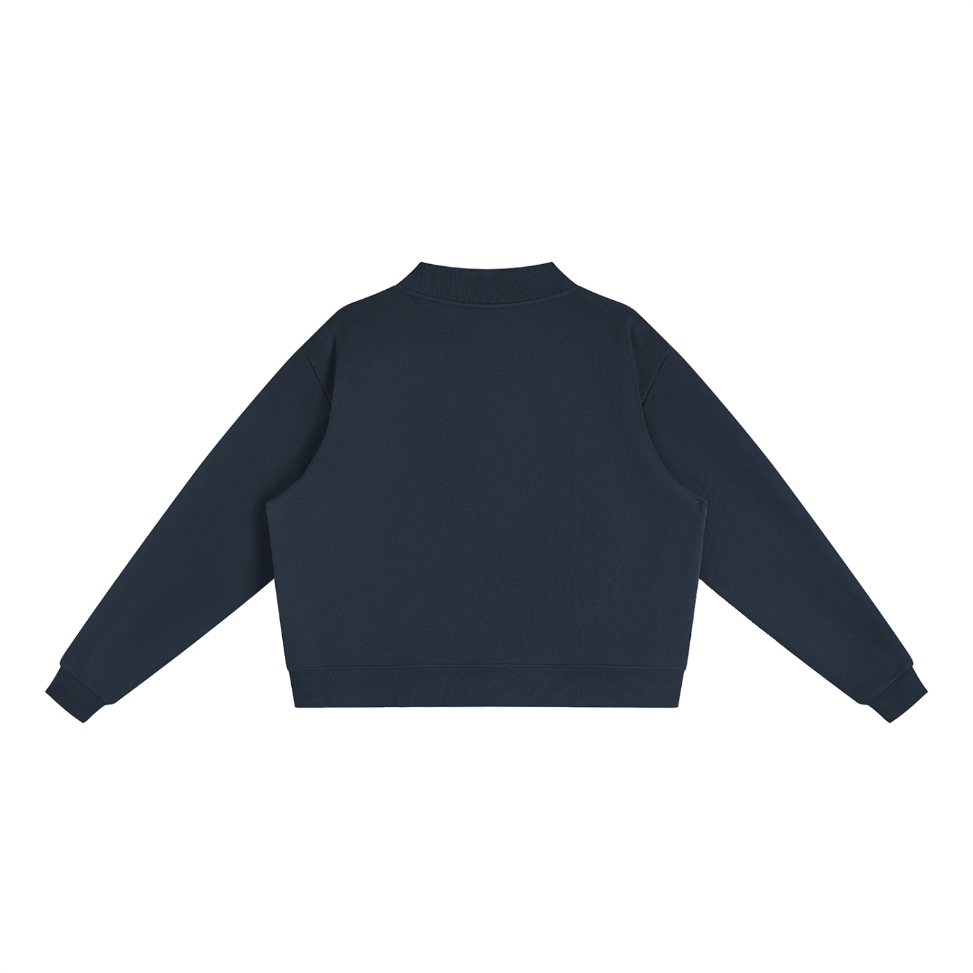 The Navy Crown Mock-Neck