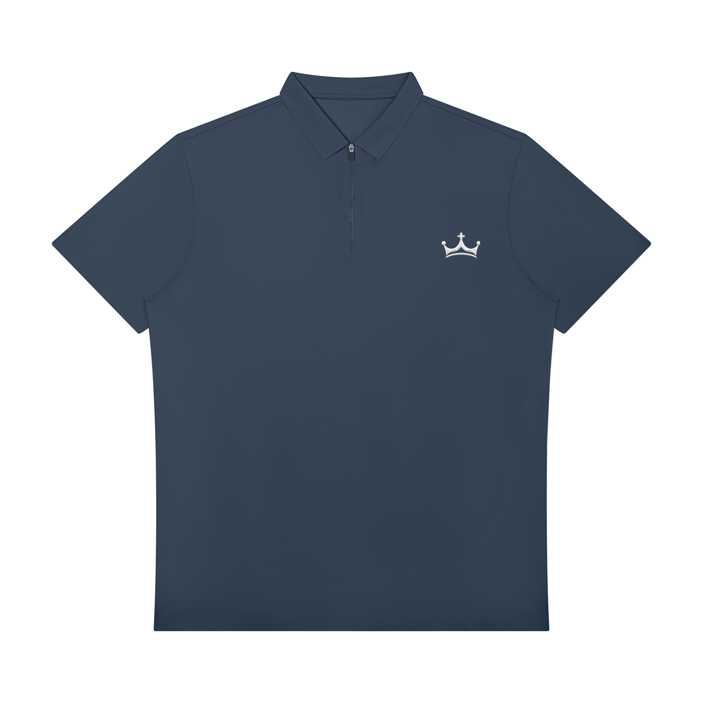 The Onyx Crown Quarter-Zip Polo