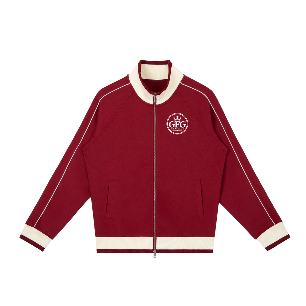 The GFG Heritage Raglan Zip Track Jacket — Crest Badge