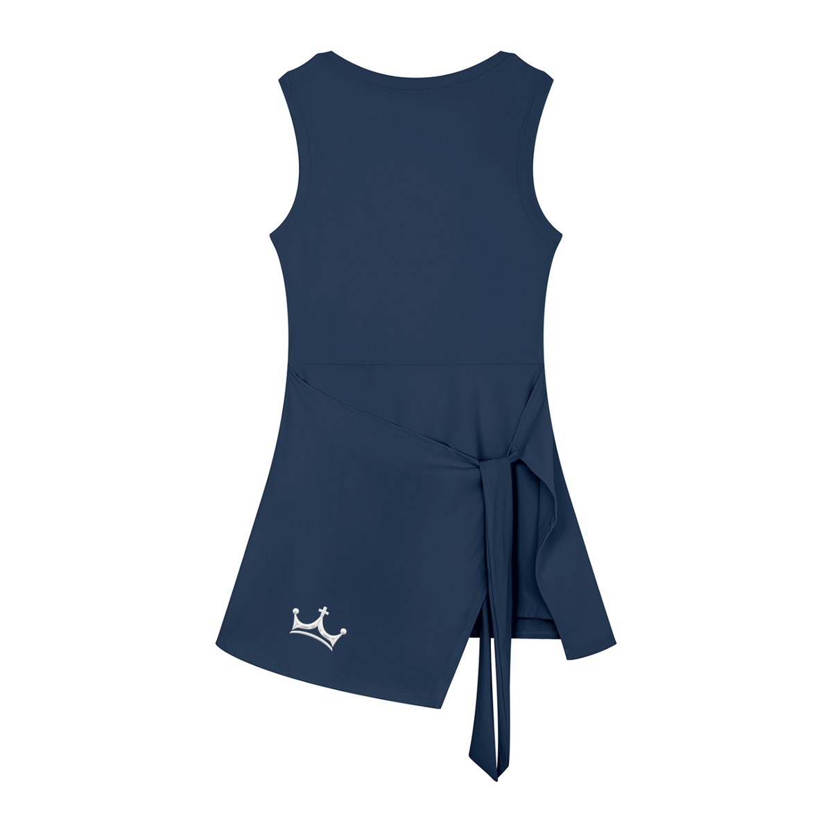 The GFG Heritage Wrap-Tie Dress — White Crown