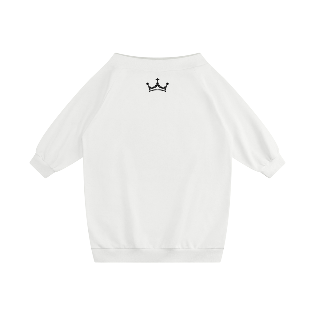 The GFG Heritage Boat-Neck Sweatshirt Dress — Black Crown