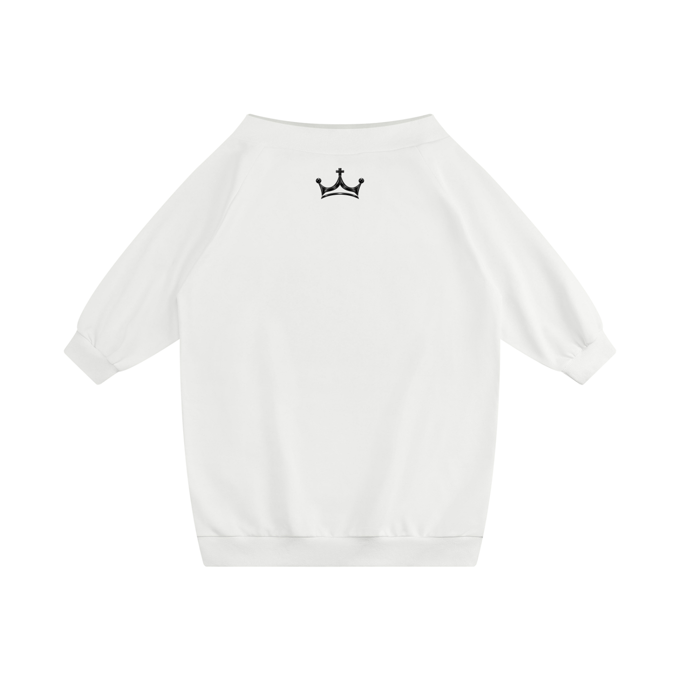 The GFG Heritage Boat-Neck Sweatshirt Dress — Black Crown