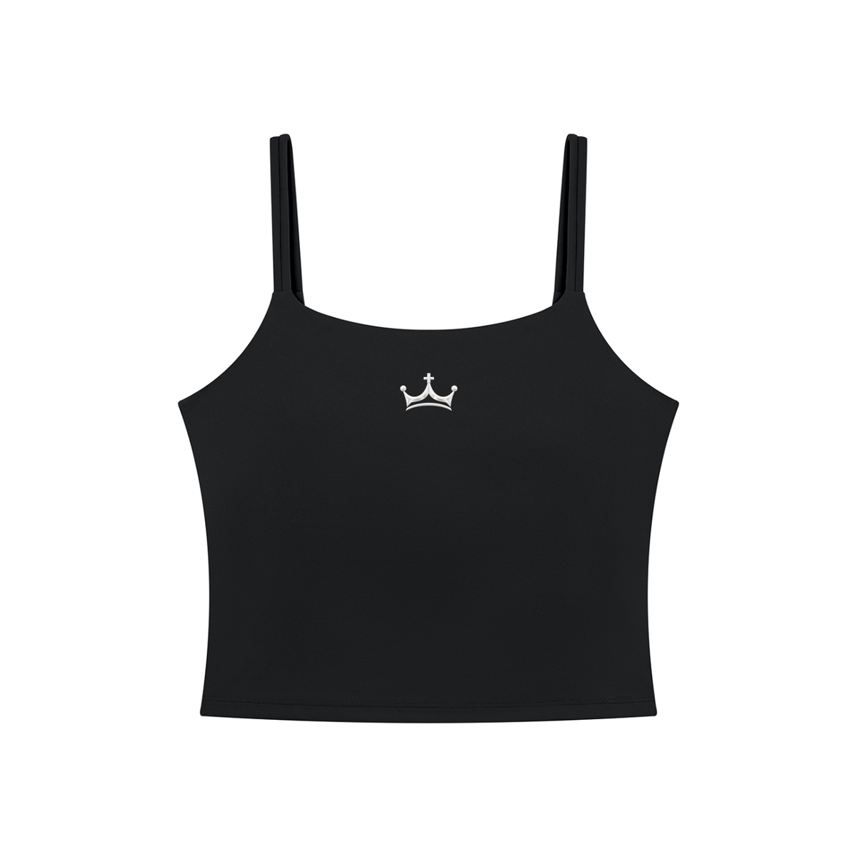 The GFG Heritage Yoga Crop Tank — White Crown