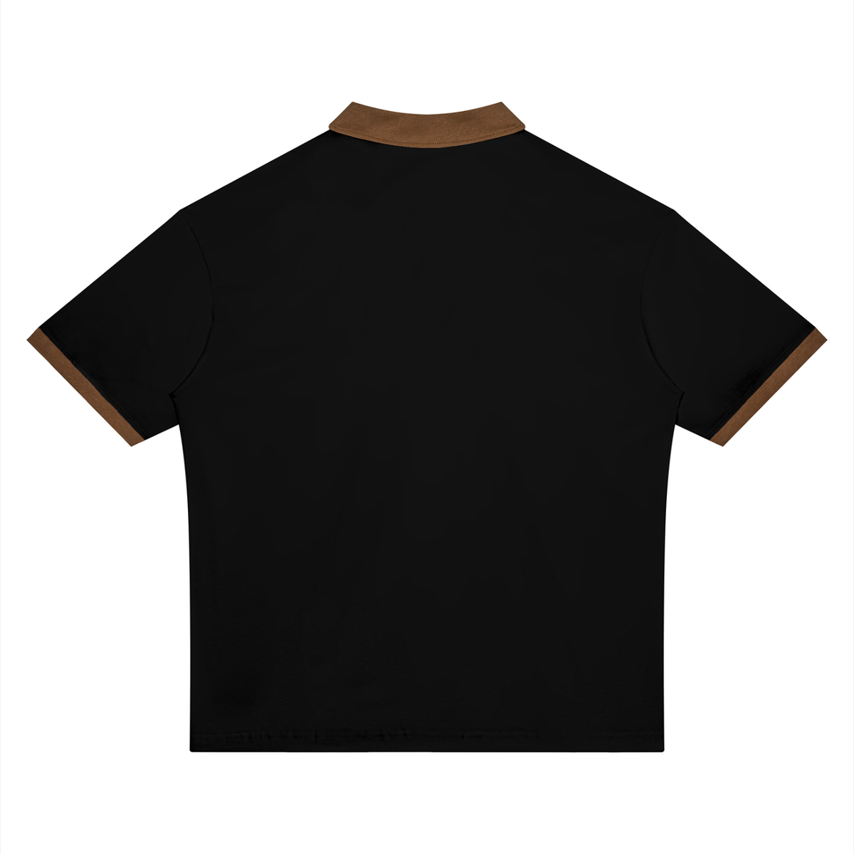 The GFG Heritage Color Block Polo — Black & Brown