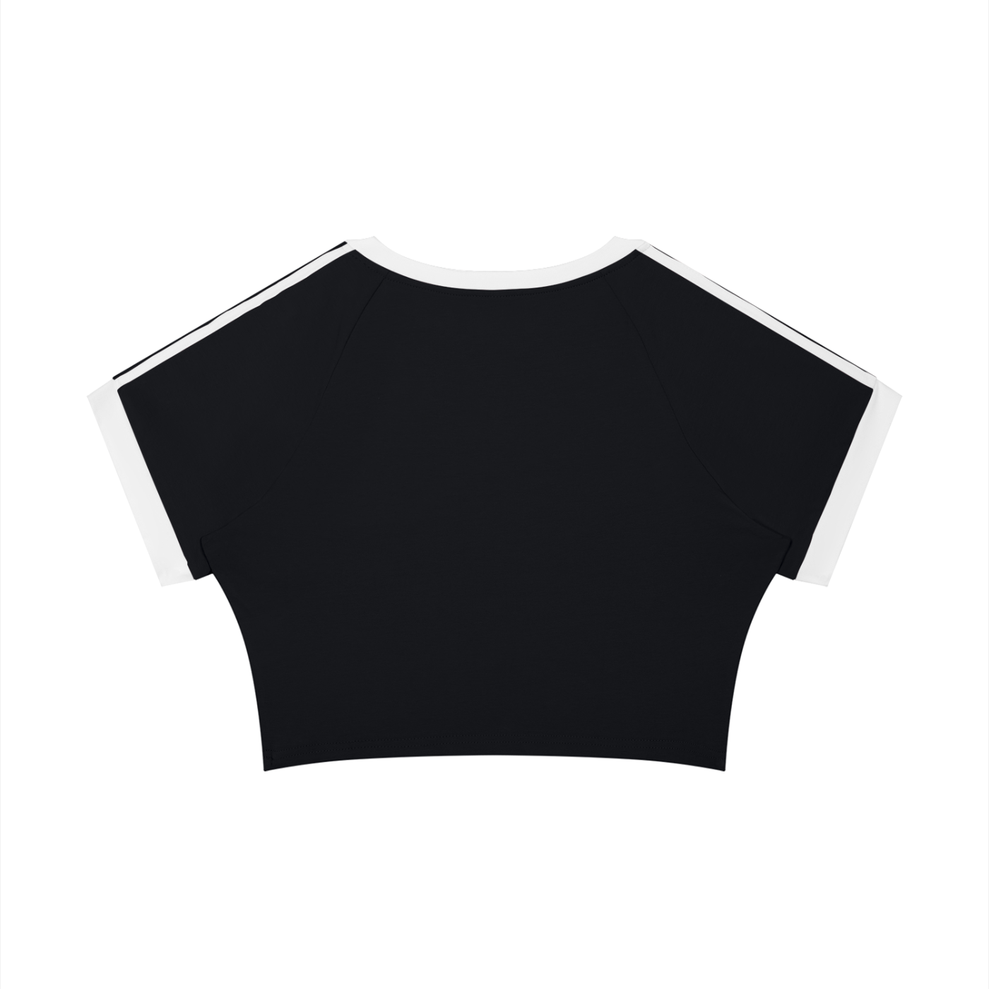 The GFG Heritage Varsity Crop Tee — White Crown