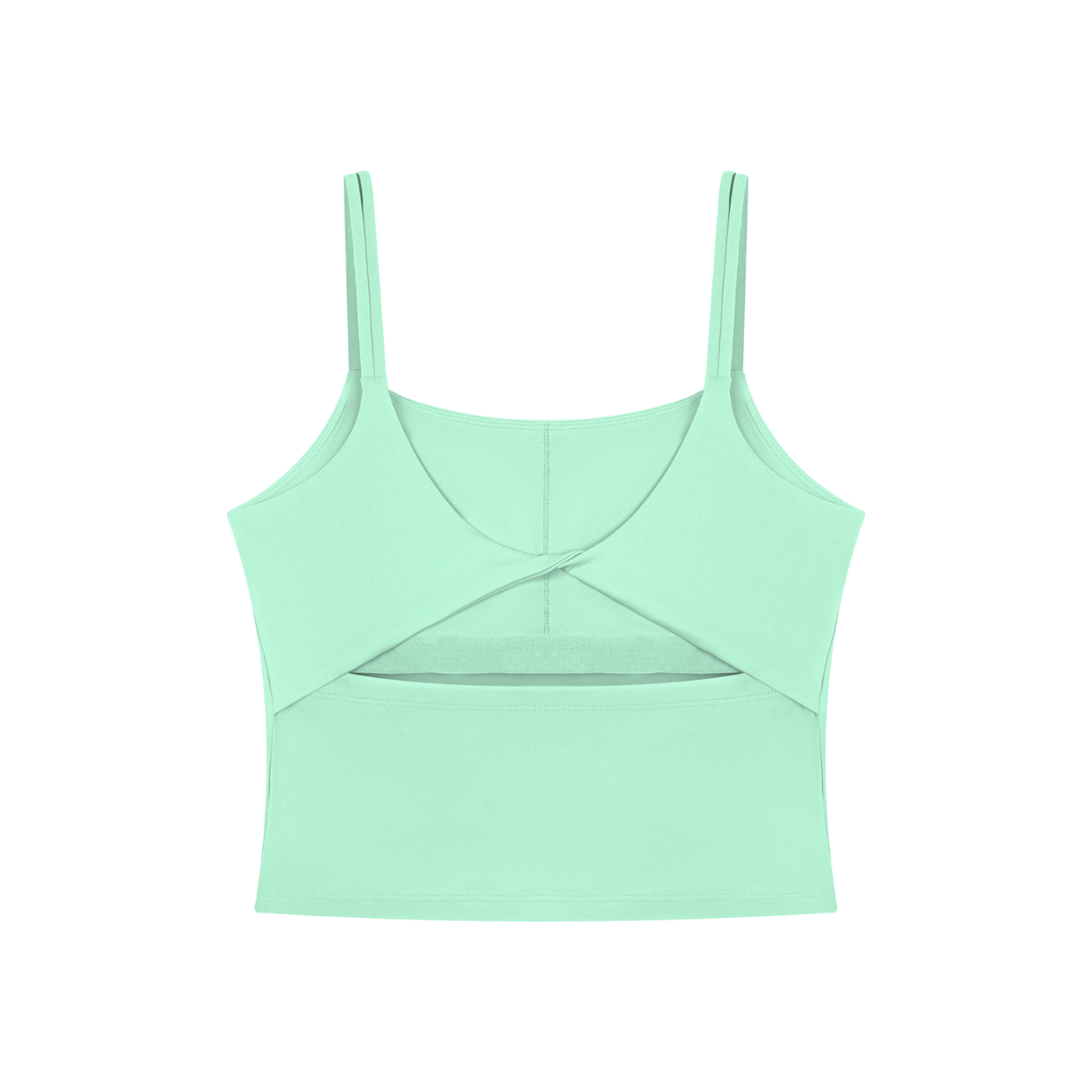 The GFG Heritage Yoga Crop Tank — Black Crown