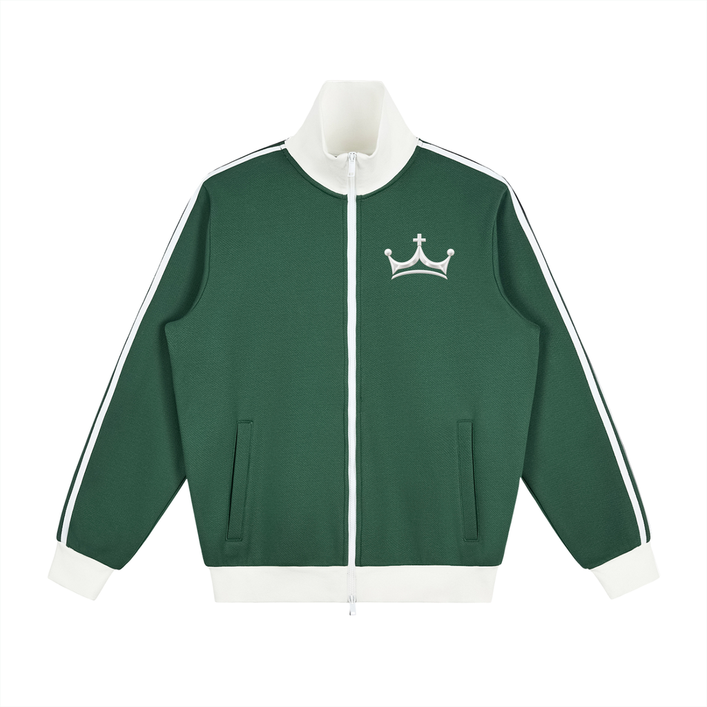 The GFG Heritage Track Jacket — White Crown