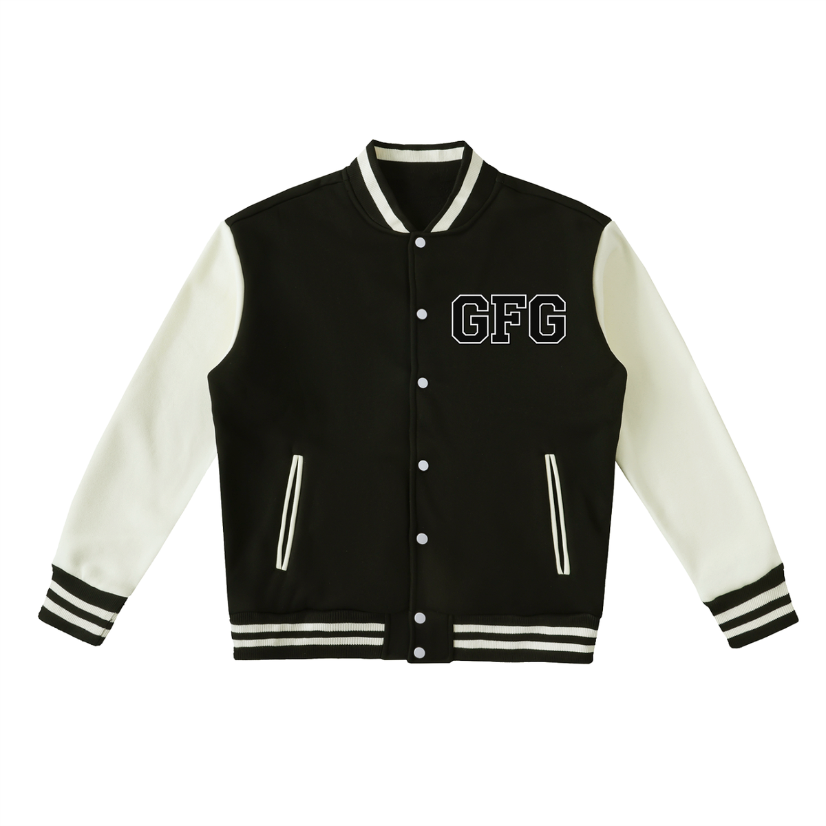 The GFG Heritage Two-Tone Fleeced Varsity Jacket — Varsity Block