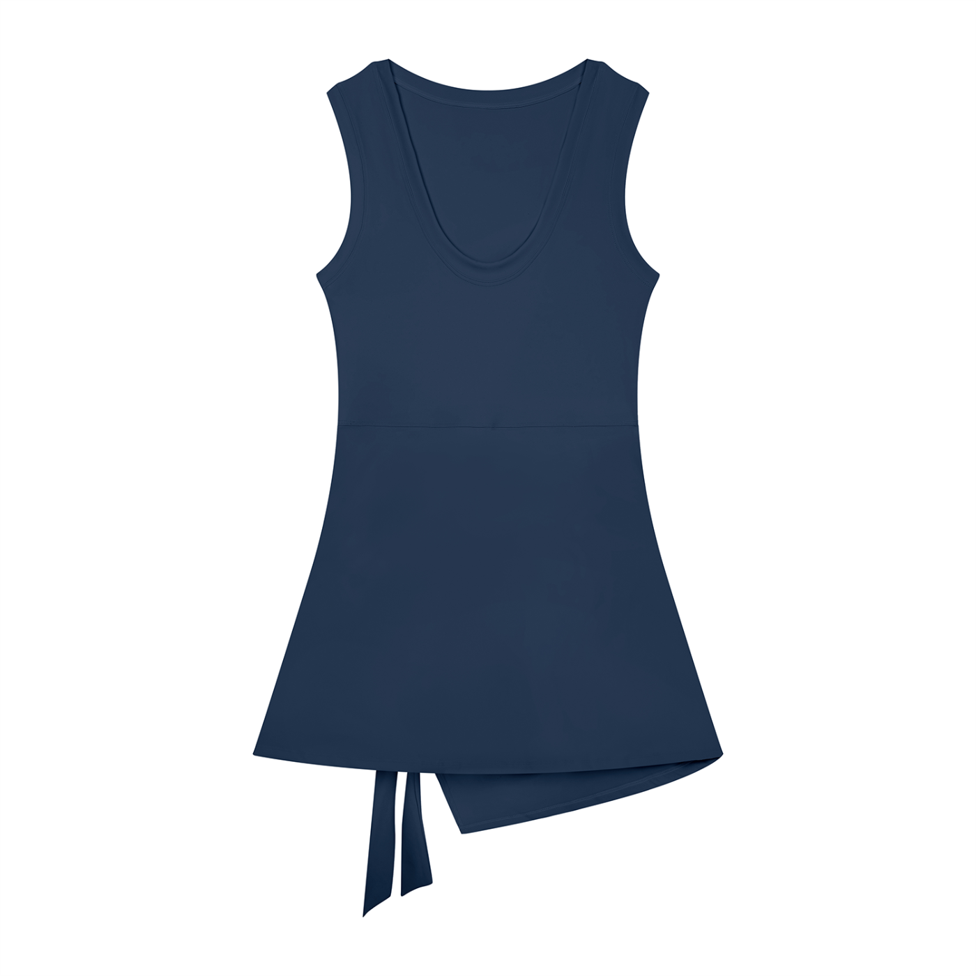 The GFG Heritage Wrap-Tie Dress — White Crown