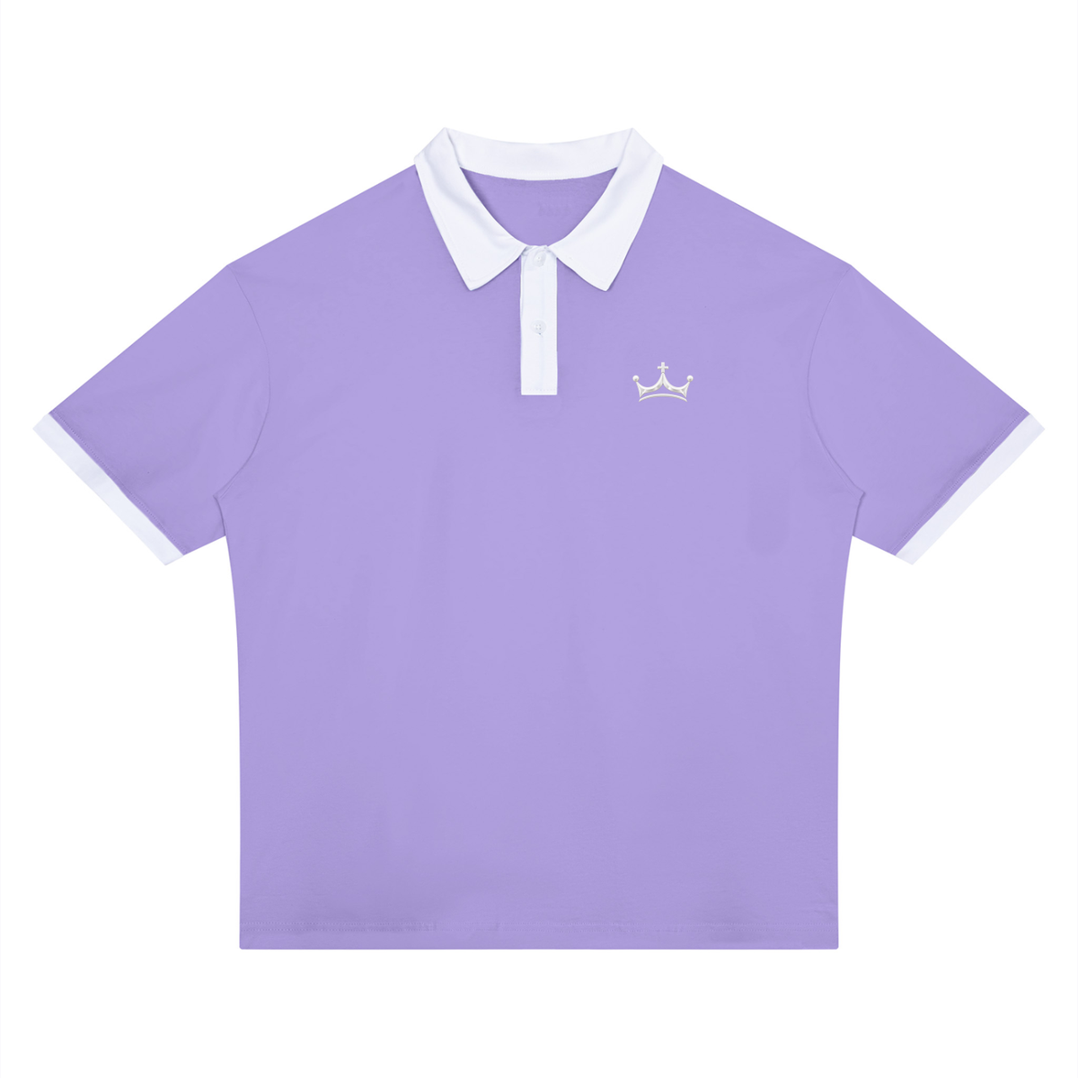 The GFG Heritage Colour Block Polo — Silver Crown