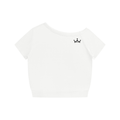 The GFG Heritage Off-the-Shoulder Tee — Black Crown