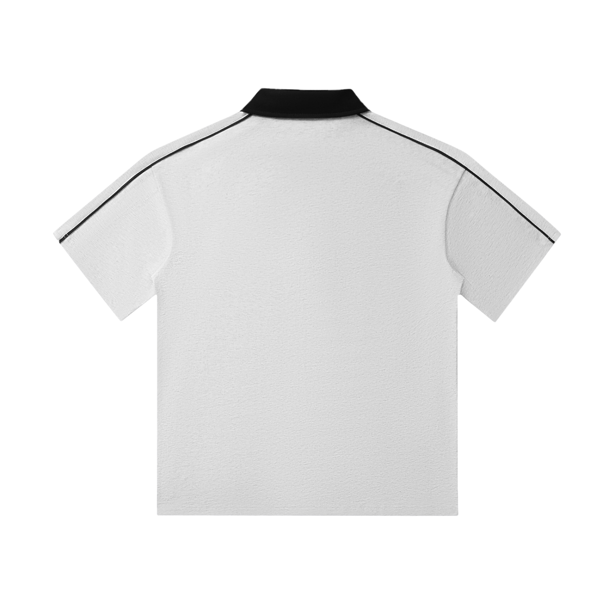 The GFG Heritage Contrast-Collar Polo — Black Crown