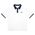 The GFG Heritage Colour Block Polo — Navy Crown