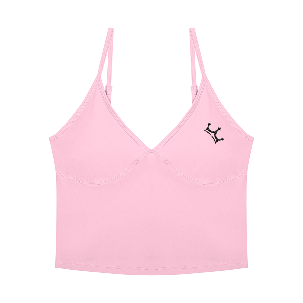 The GFG Heritage V-Neck Yoga Tank — Black Crown