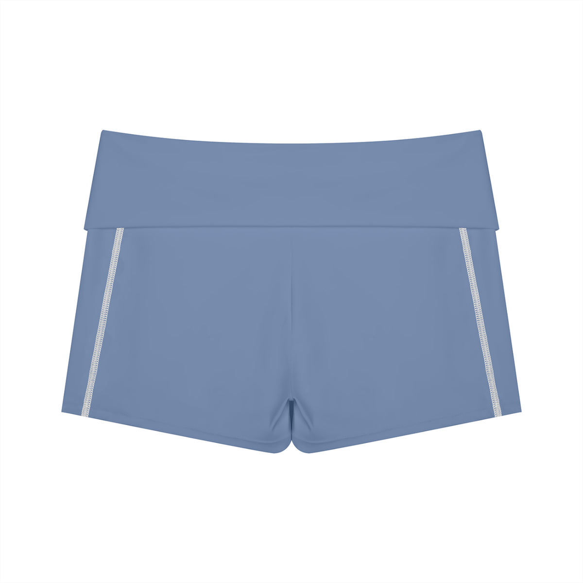 The GFG Heritage Yoga Biker Shorts — White Crown