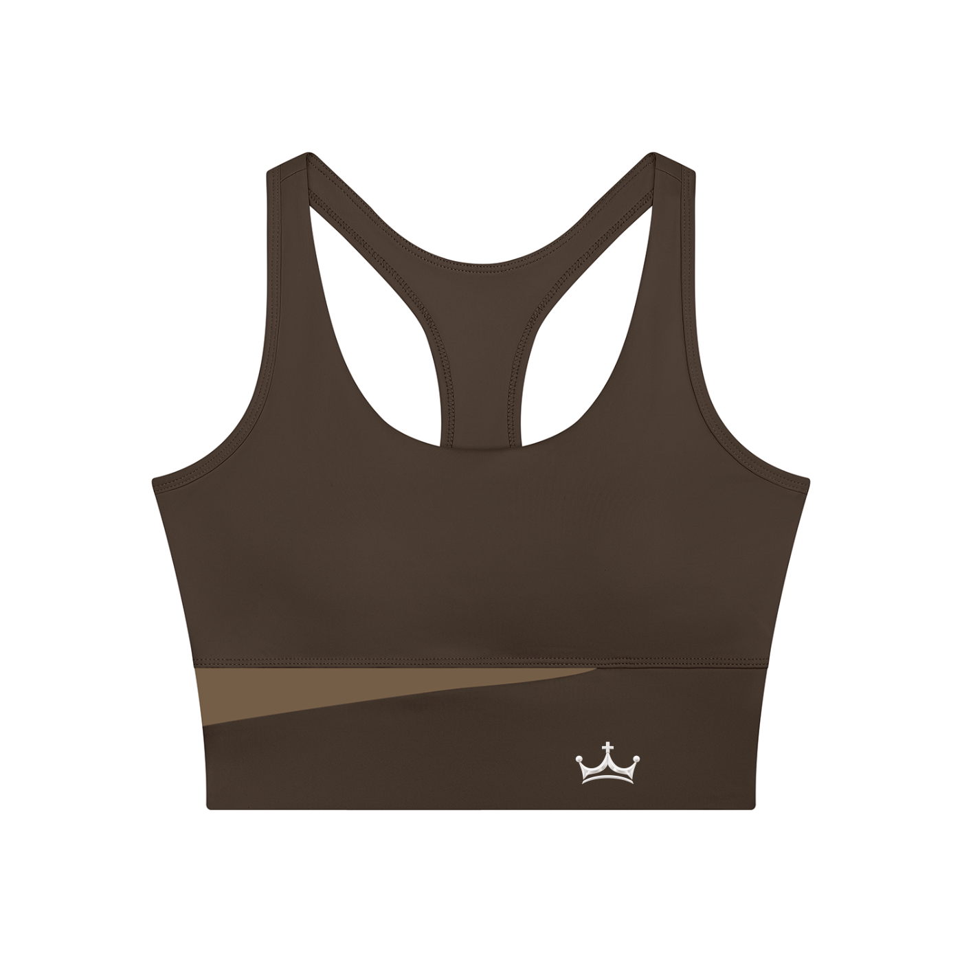 The GFG Heritage Color Block Yoga Tank — White Crown