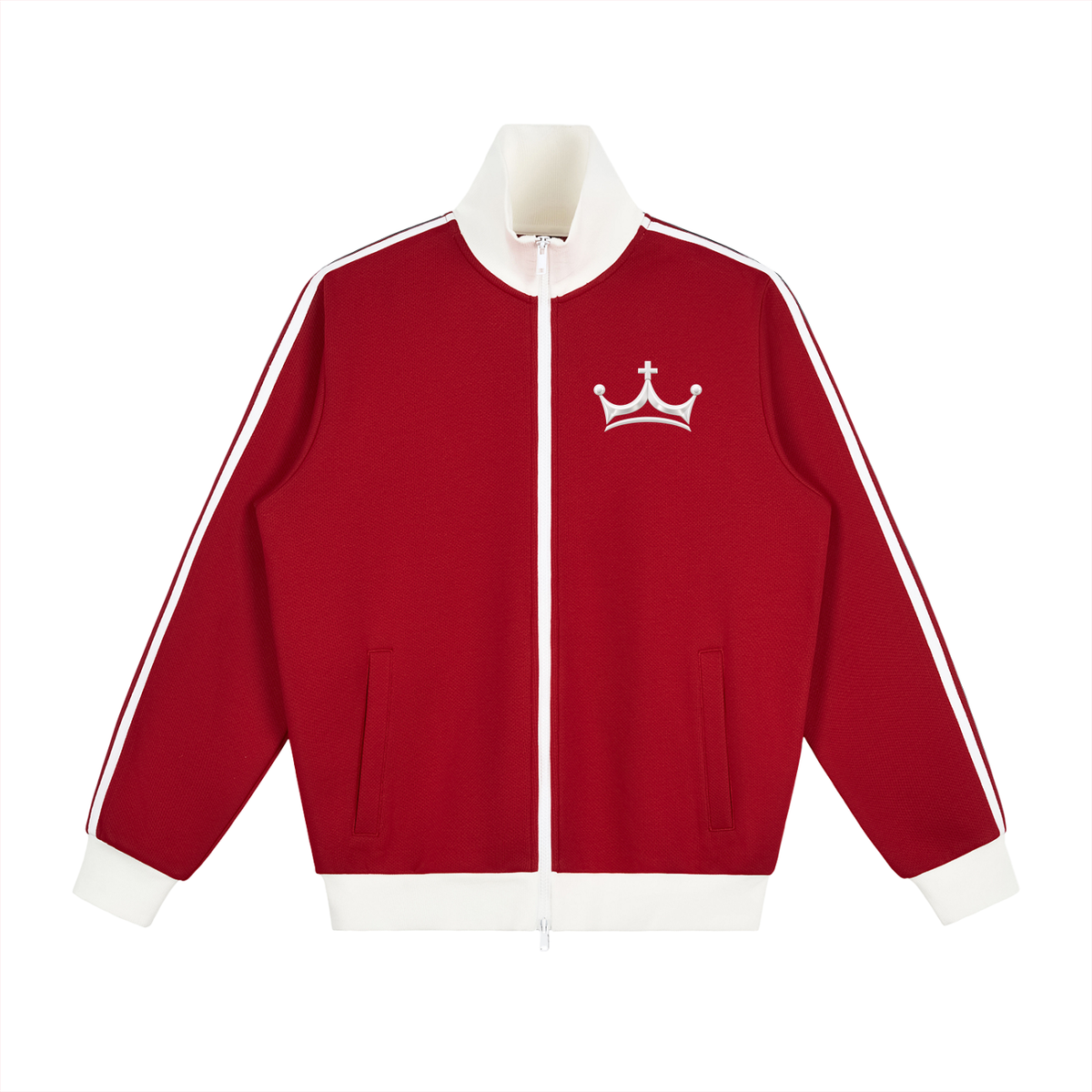 The GFG Heritage Track Jacket — White Crown