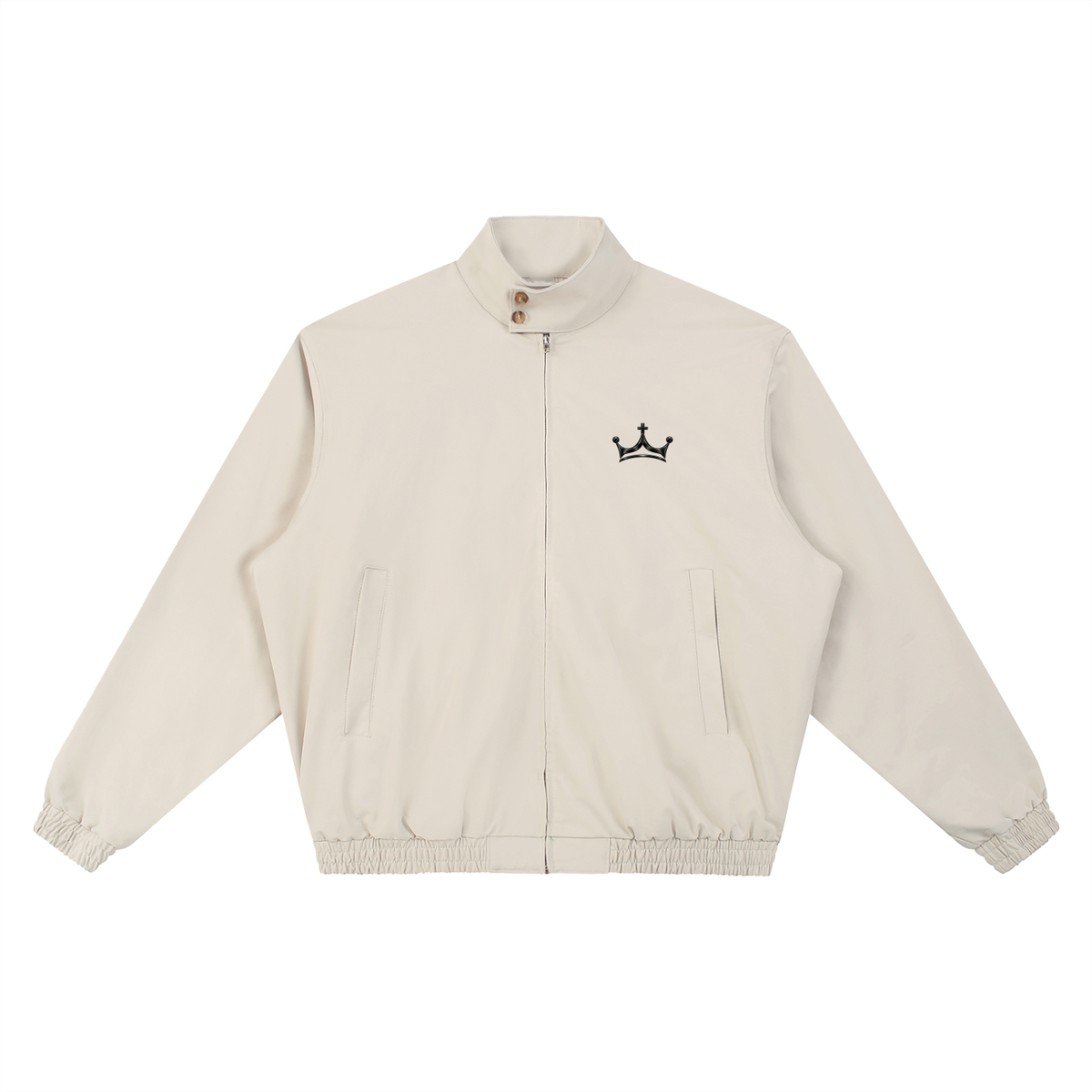 The GFG Heritage Stand Collar Bomber — Black Crown